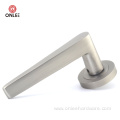 SN/CP Aluminum door handle on rose